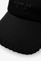 #000000 Stitching Cap
