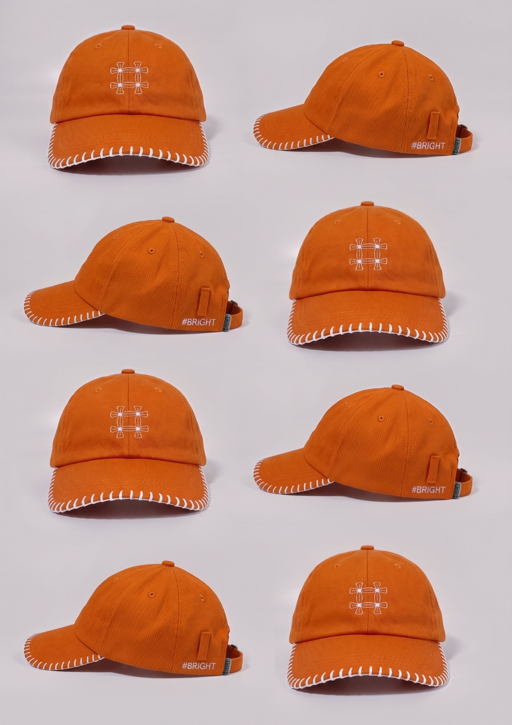 #BRIGHT Stitching Cap - Orange