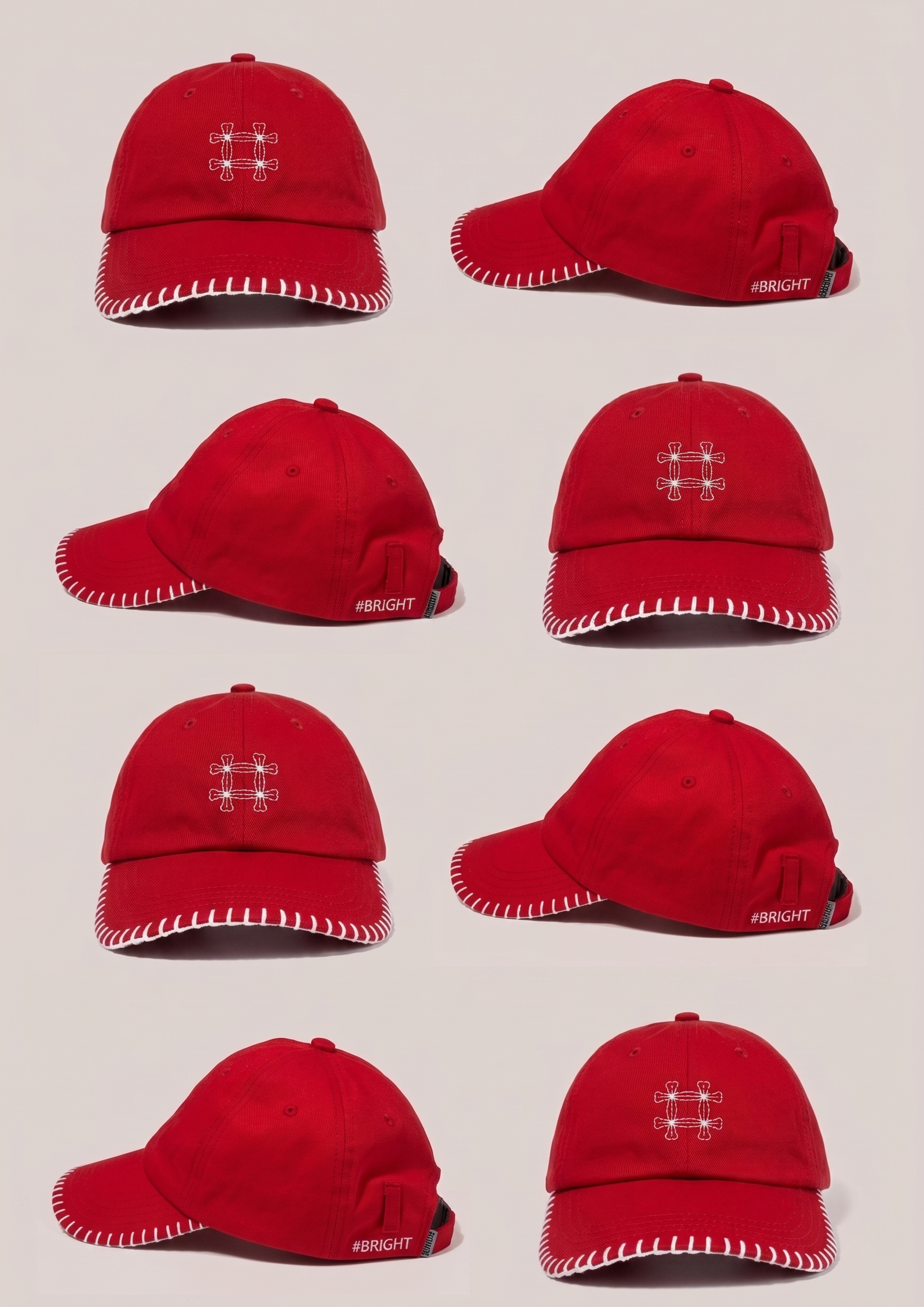#BRIGHT Stitching Cap - Red